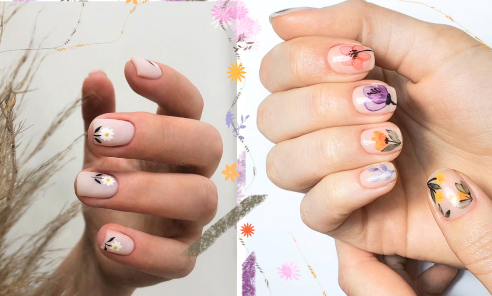 floral nail ideas